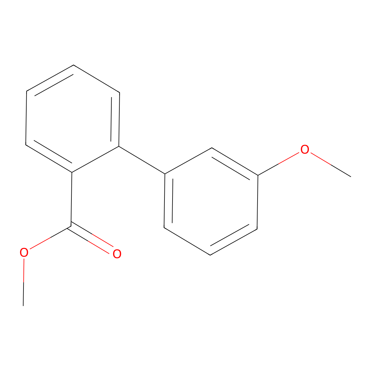 Methyl 2-(3-methoxyphenyl)benzoate molecular structure, CAS 325459-93-6