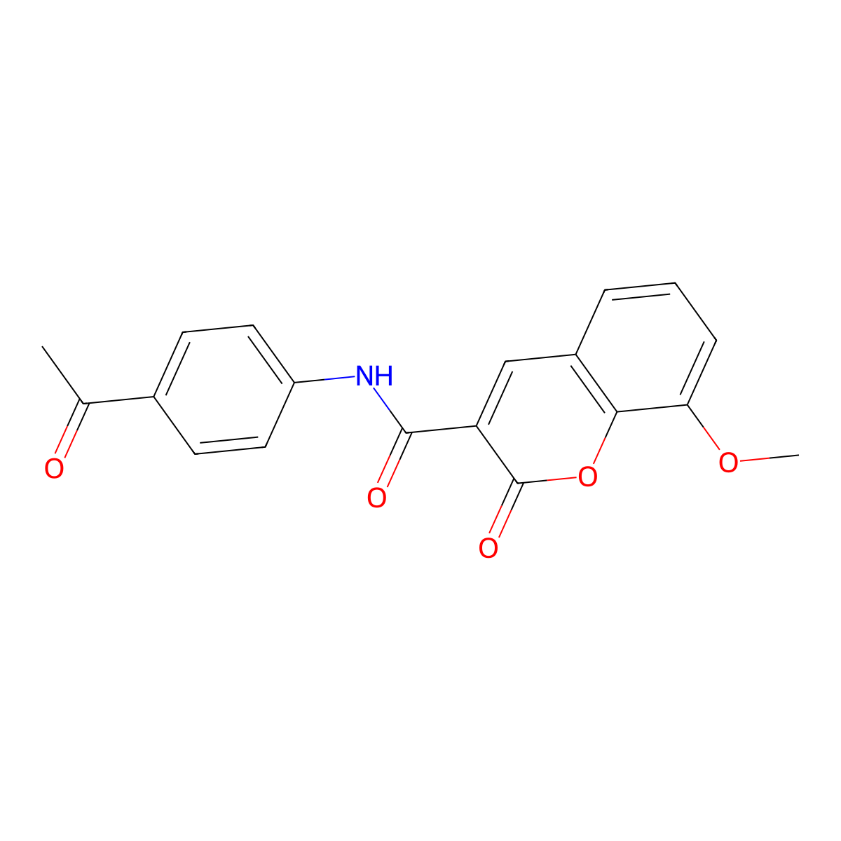 N-(4-acetylphenyl)-8-methoxy-2-oxo-2H-chromene-3-carboxamide molecular structure, CAS 325471-96-3