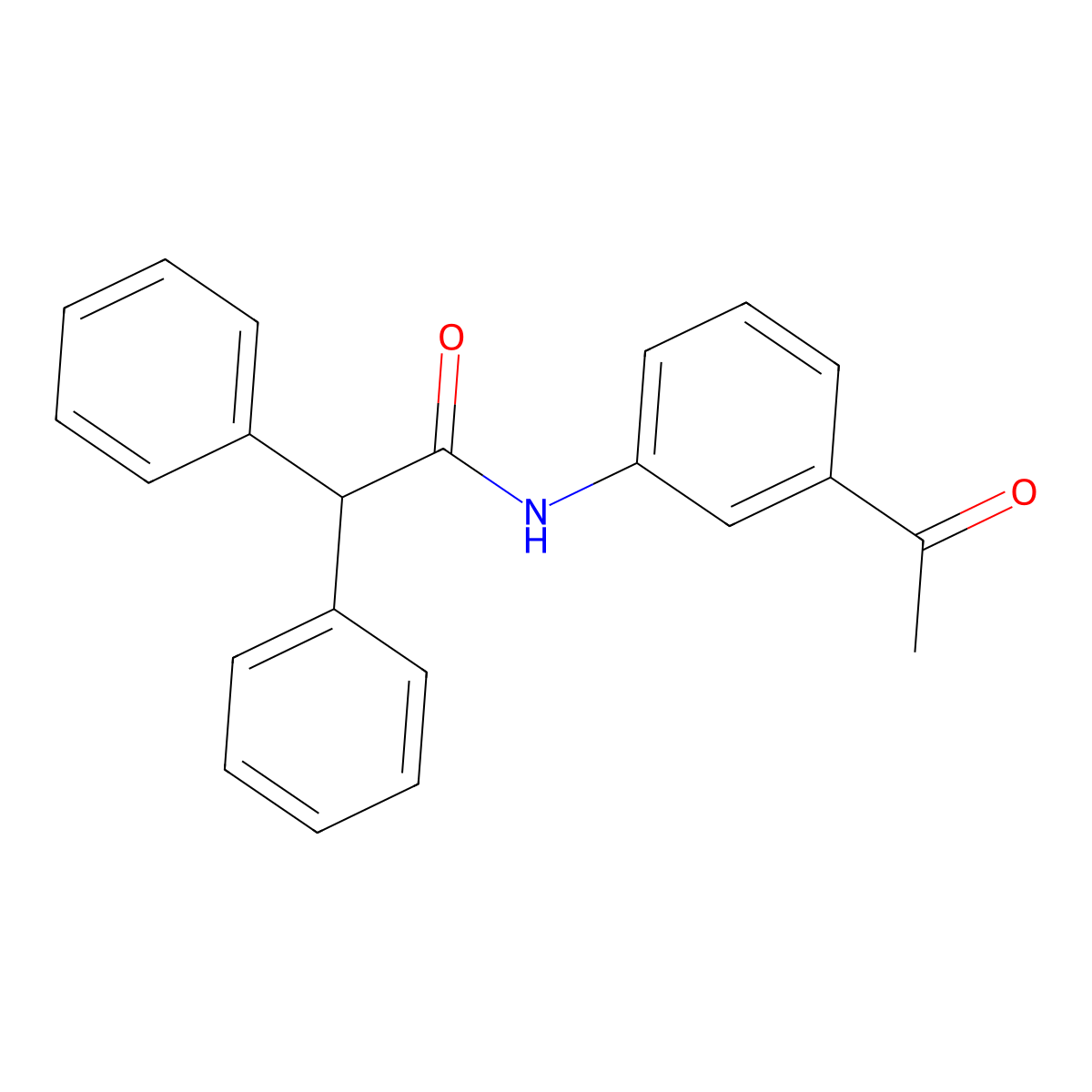 N-(3-acetylphenyl)-2,2-diphenylacetamide molecular structure, CAS 325472-49-9