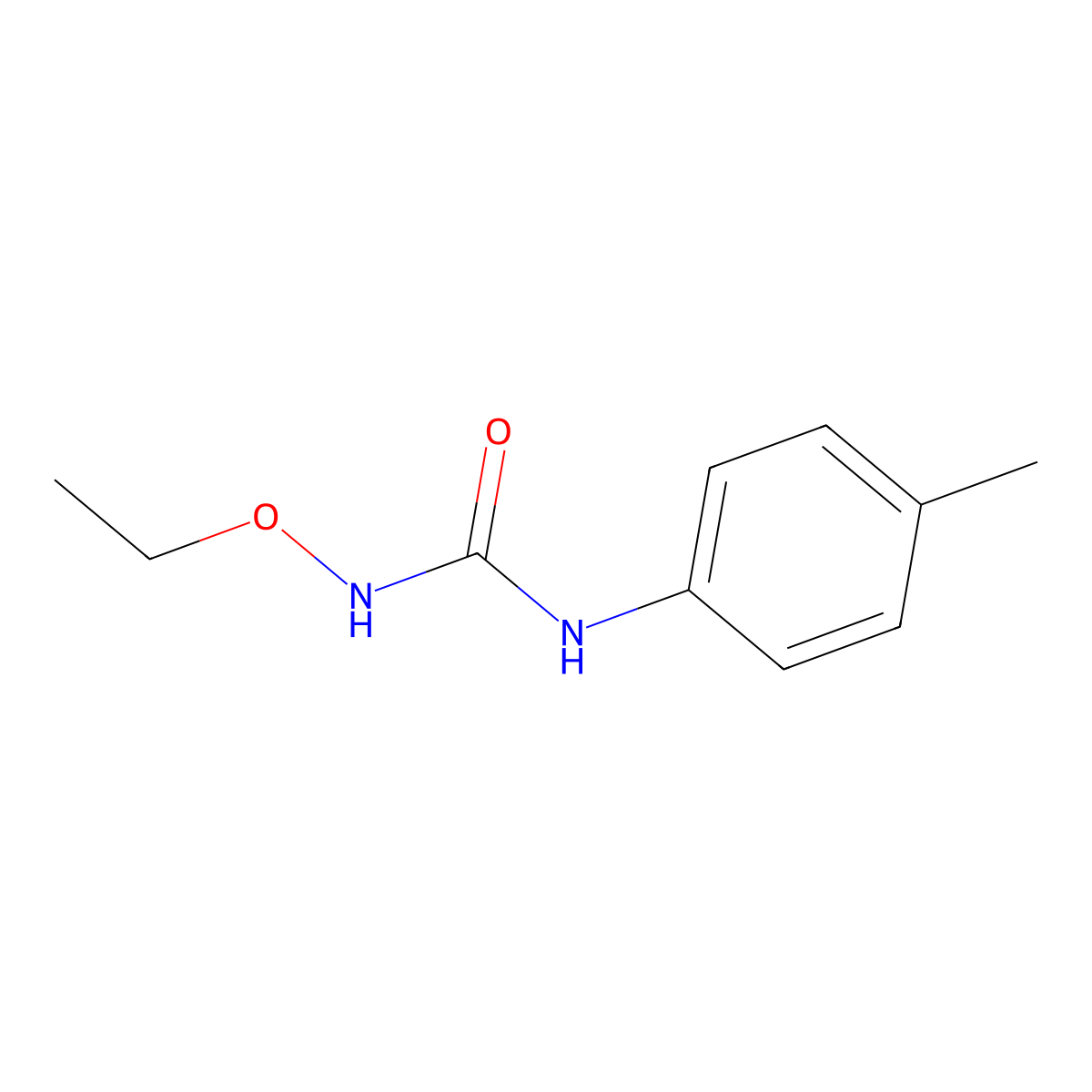 1-Ethoxy-3-(p-tolyl)urea molecular structure, CAS 325474-93-9