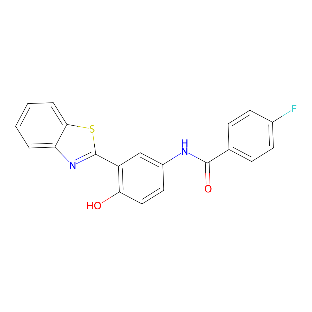 N-[3-(1,3-benzothiazol-2-yl)-4-hydroxyphenyl]-4-fluorobenzamide molecular structure, CAS 325479-44-5
