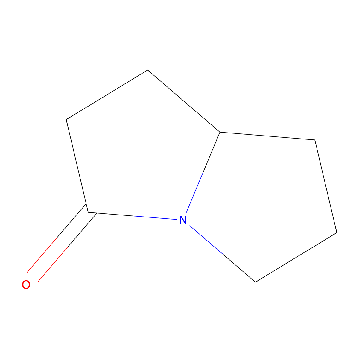Hexahydro-pyrrolizin-3-one molecular structure, CAS 32548-24-6