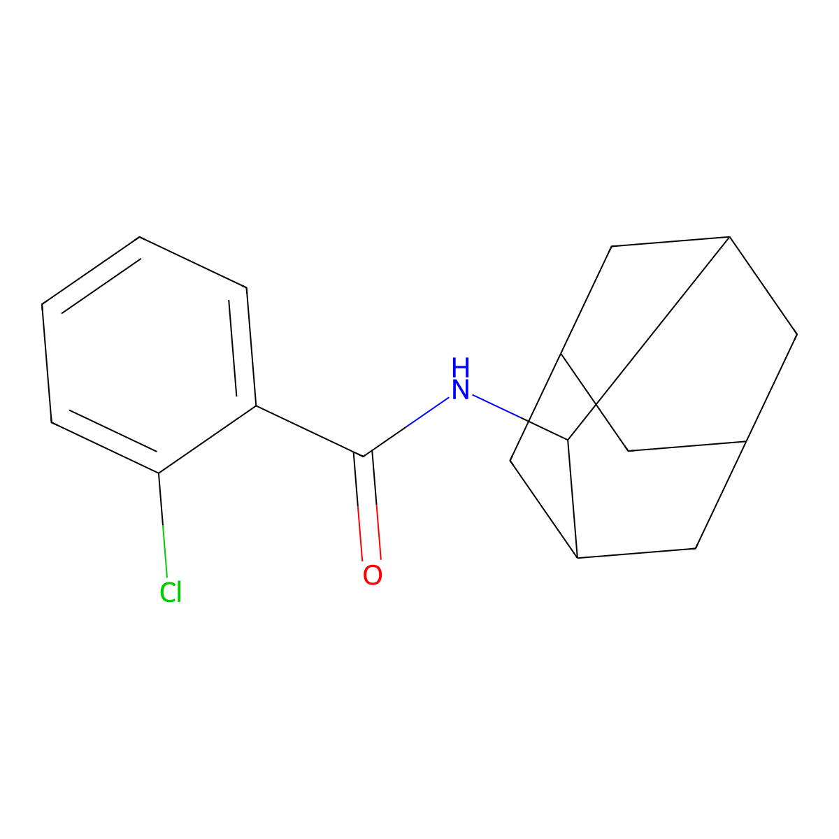 N-(adamantan-2-yl)-2-chlorobenzamide molecular structure, CAS 325482-62-0