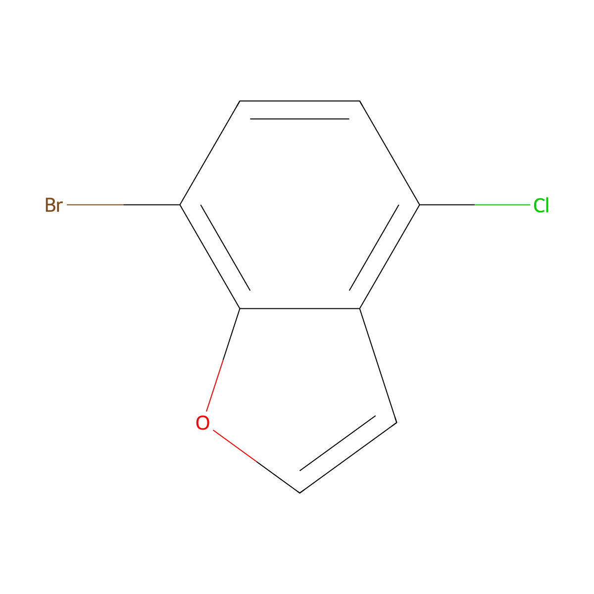 7-Bromo-4-chlorobenzofuran molecular structure, CAS 325486-41-7
