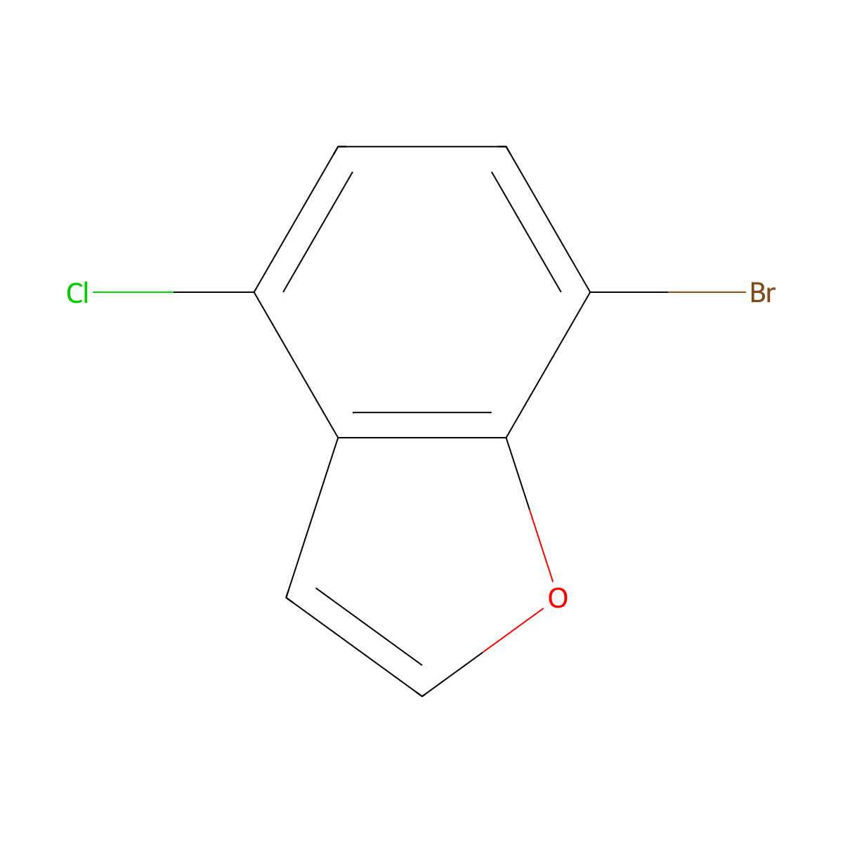 7-Bromo-4-chlorobenzofuran molecular structure, CAS 325486-41-7