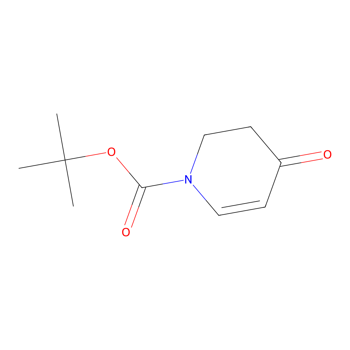 tert-Butyl 4-oxo-3,4-dihydropyridine-1(2H)-carboxylate molecular structure, CAS 325486-45-1