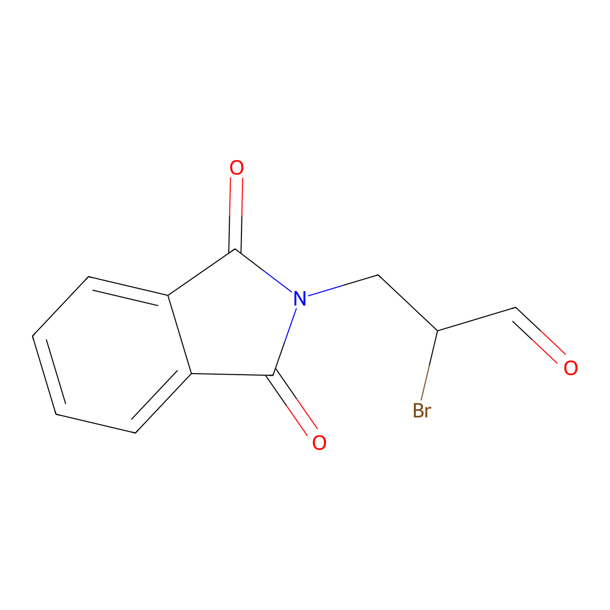2-bromo-3-(1,3-dioxo-2,3-dihydro-1H-isoindol-2-yl)propanal molecular structure, CAS 325488-75-3