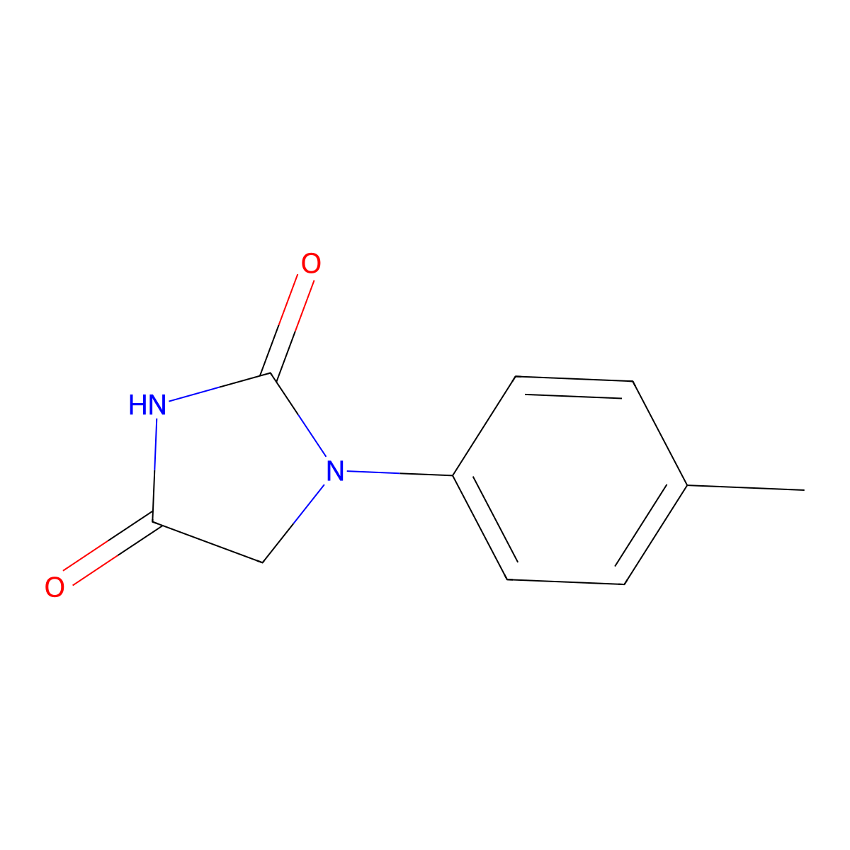 1-P-Tolyl-imidazolidine-2,4-dione molecular structure, CAS 32549-31-8