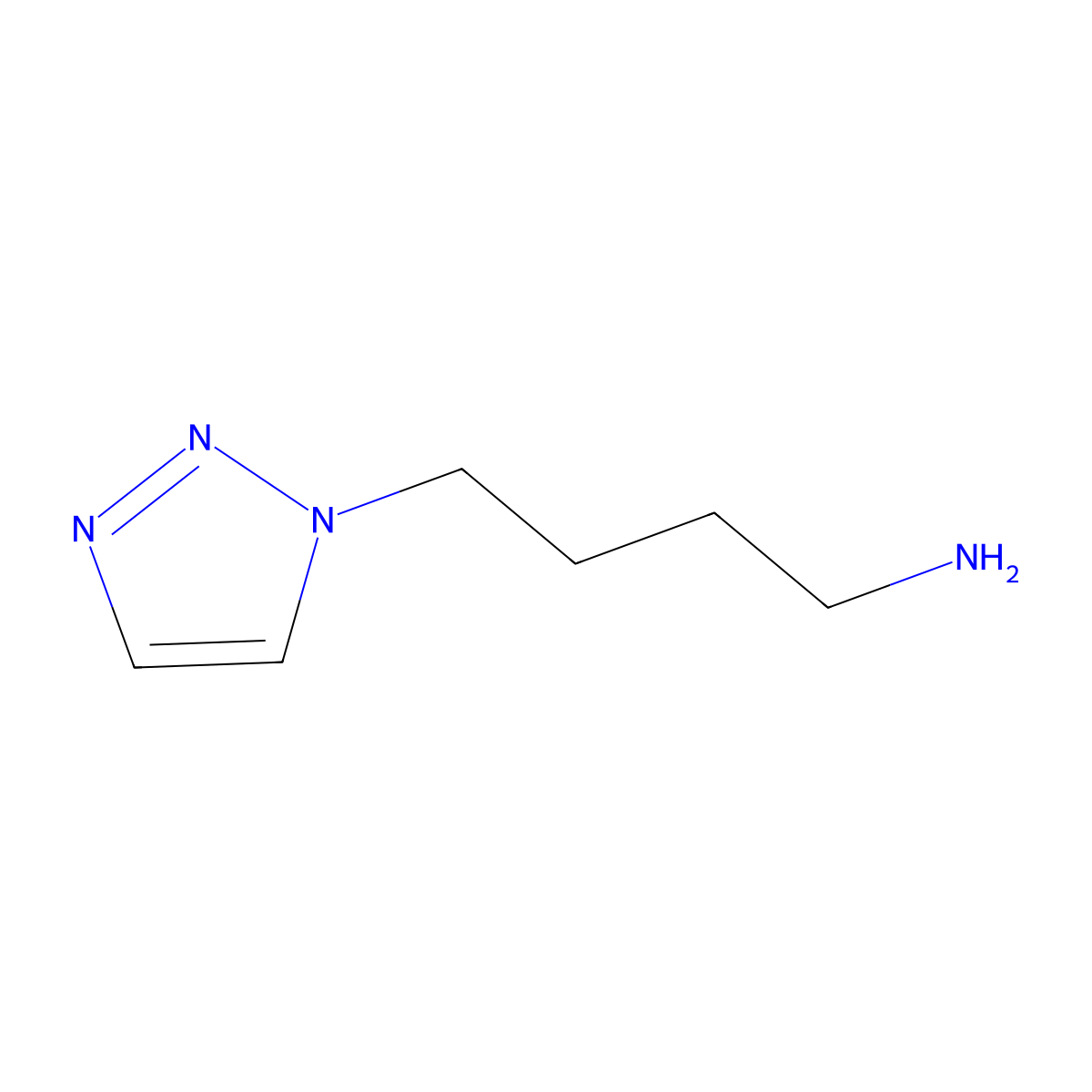 4-(1H-1,2,3-triazol-1-yl)butan-1-amine molecular structure, CAS 325490-78-6