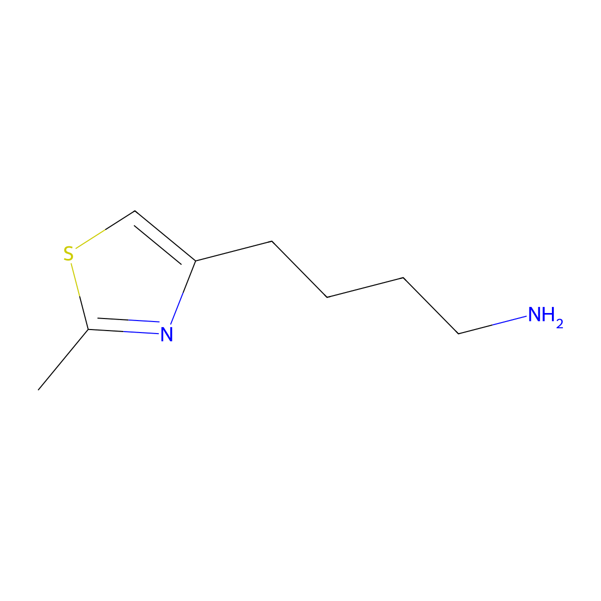 4-(2-Methylthiazol-4-yl)butan-1-amine molecular structure, CAS 325491-81-4