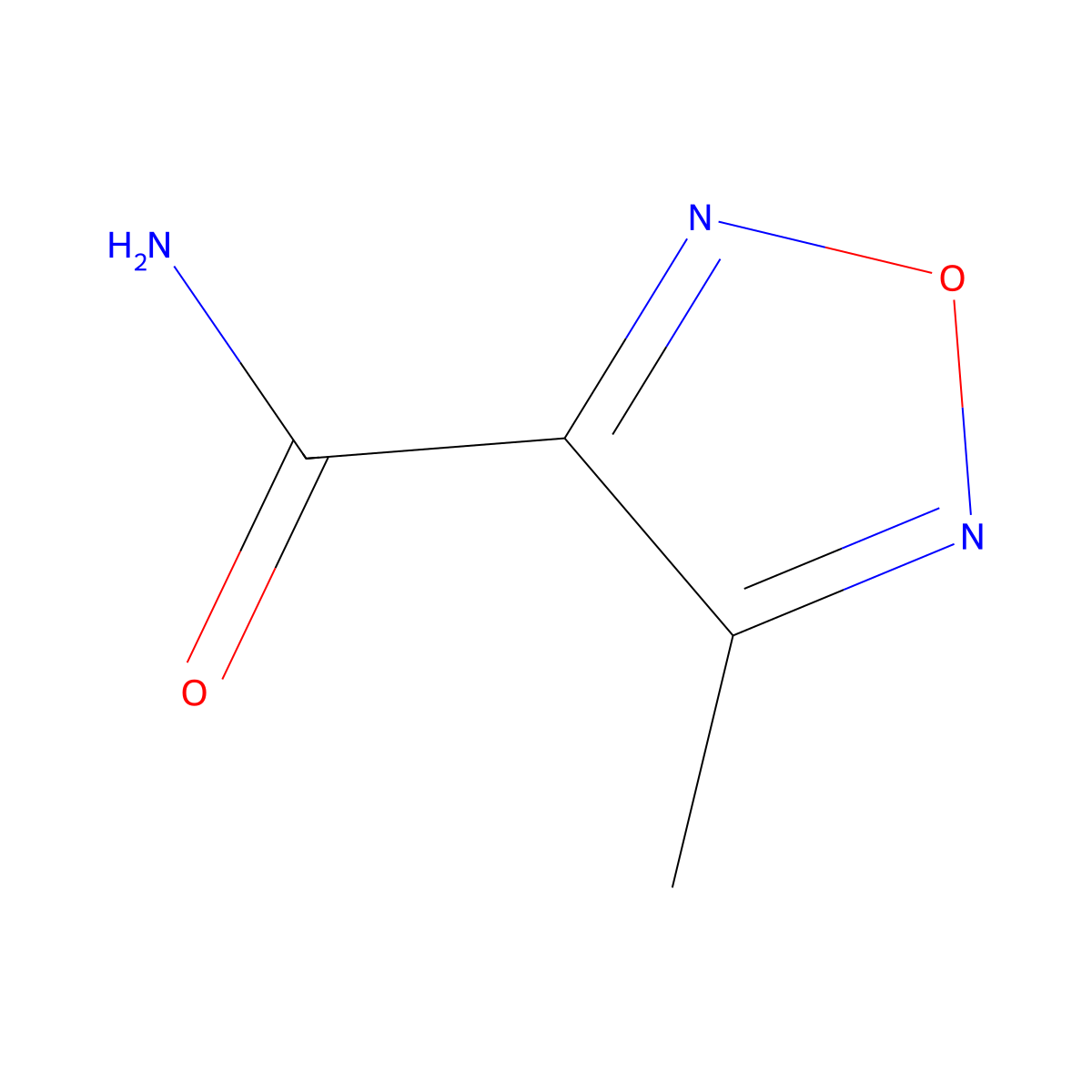 4-Methyl-1,2,5-oxadiazole-3-carboxamide molecular structure, CAS 32551-33-0