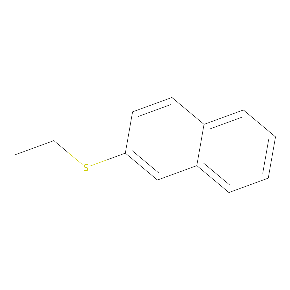 2-(Ethylthio)naphthalene molecular structure, CAS 32551-87-4