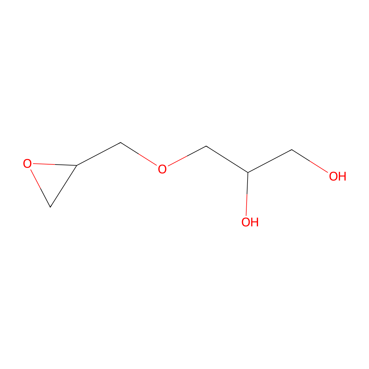 3-(Oxiran-2-ylmethoxy)propane-1,2-diol molecular structure, CAS 32555-29-6