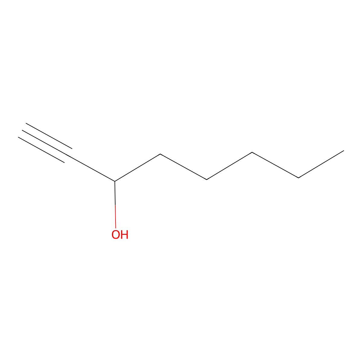 1-Octyn-3-ol, (3R)- molecular structure, CAS 32556-70-0