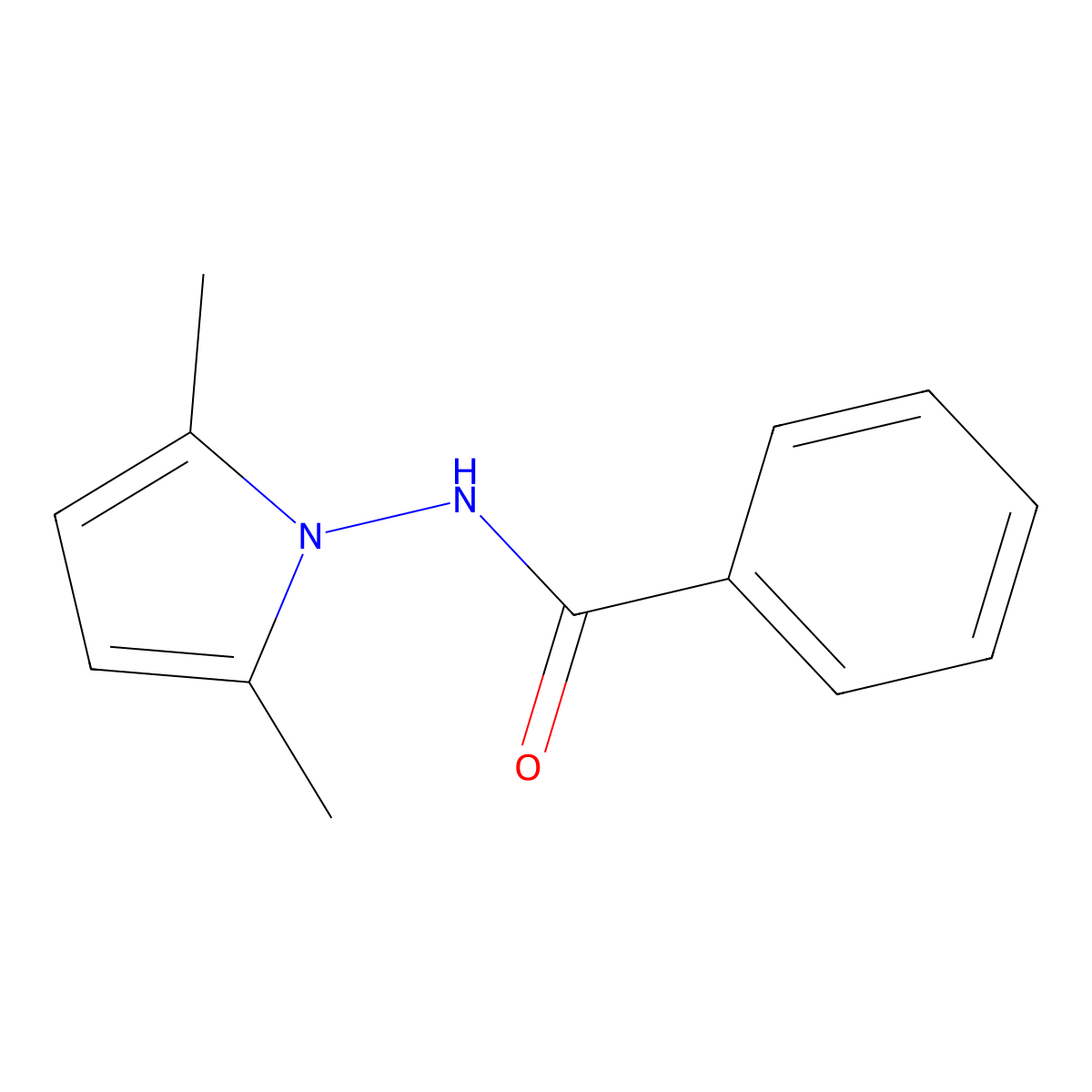 N-(2,5-dimethylpyrrol-1-yl)benzamide molecular structure, CAS 32558-63-7