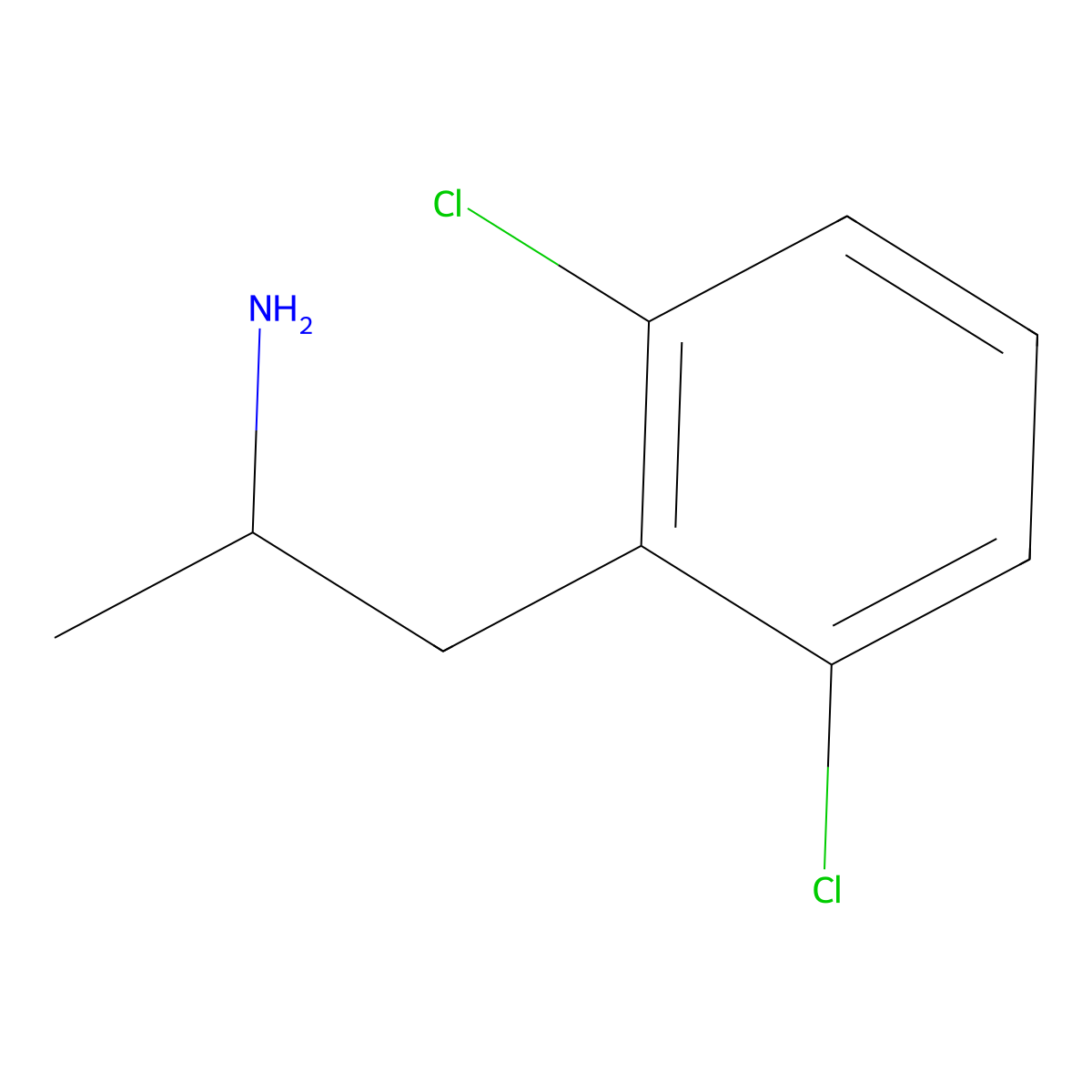 2,6-Dichloro-alpha-methylbenzeneethanamine molecular structure, CAS 32560-79-5