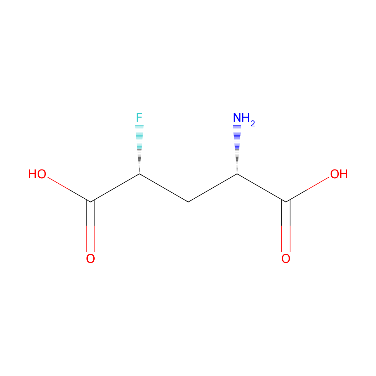 (2S,4R)-2-amino-4-fluoropentanedioic acid molecular structure, CAS 32563-24-9