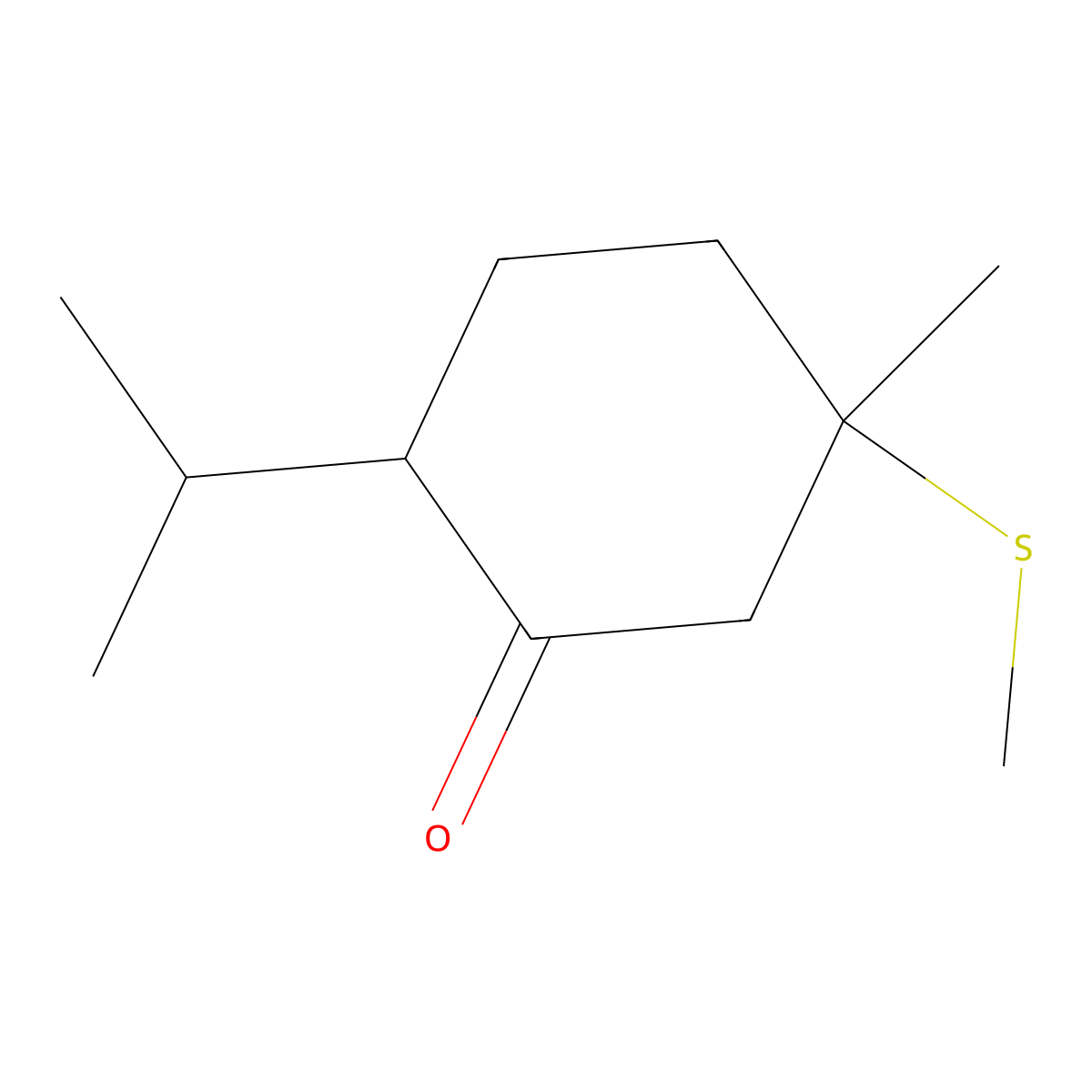 1-(Methylthio)-p-menthan-3-one molecular structure, CAS 32564-30-0