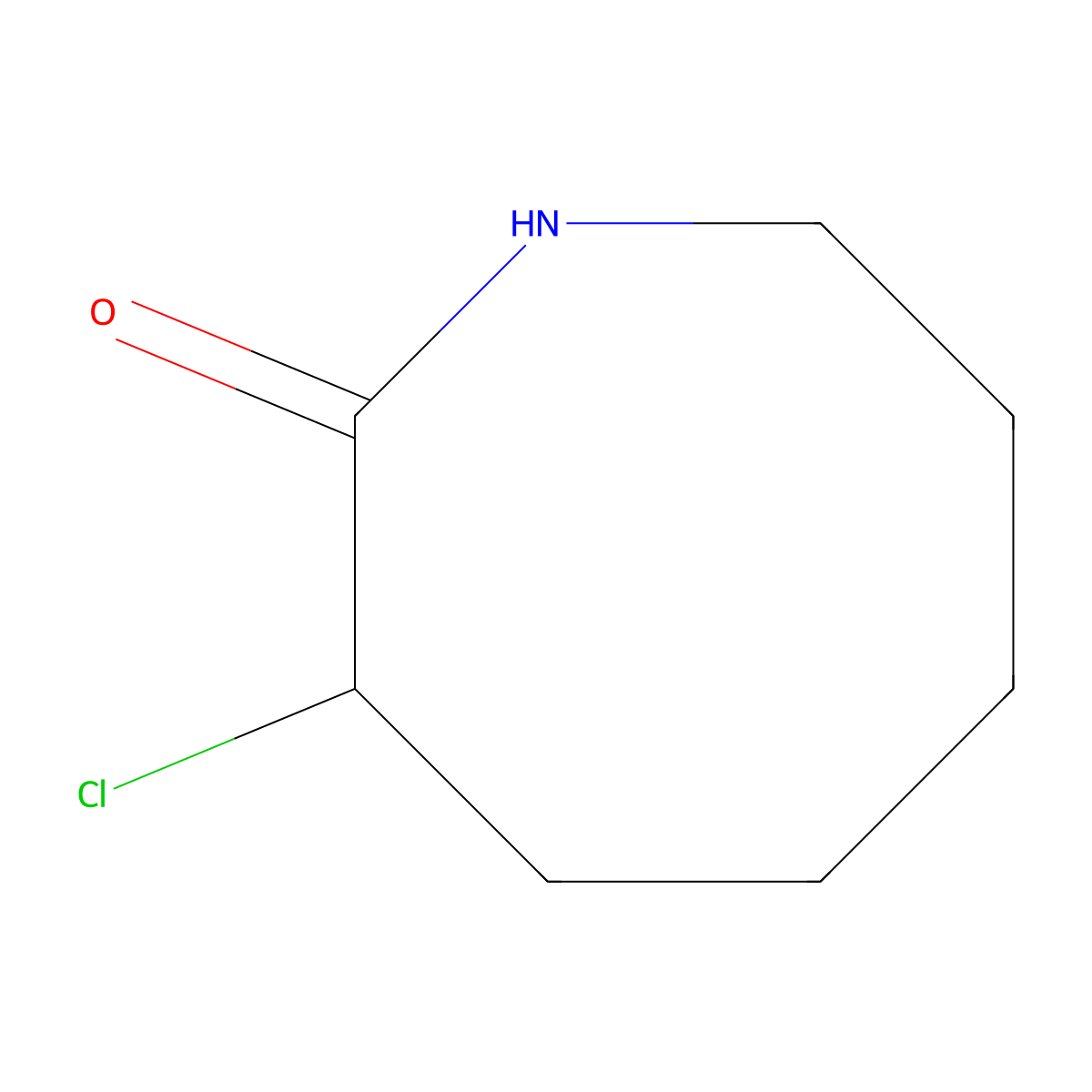 3-Chloroazocan-2-one molecular structure, CAS 32566-60-2