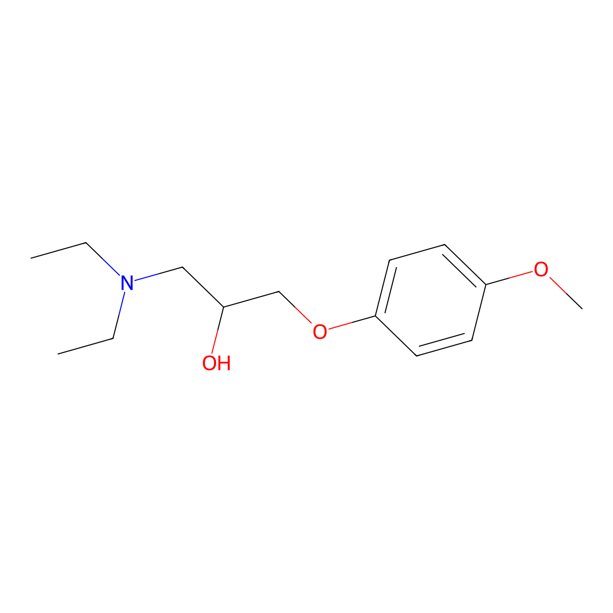 1-(Diethylamino)-3-(4-methoxyphenoxy)propan-2-ol molecular structure, CAS 32569-54-3
