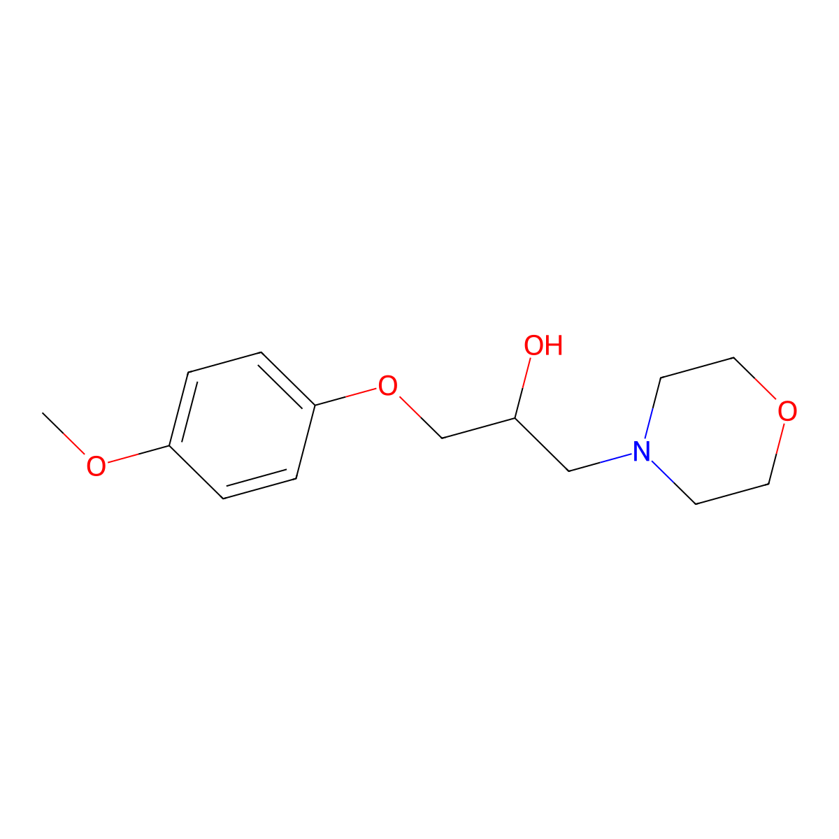 1-(4-Methoxyphenoxy)-3-morpholin-4-ylpropan-2-ol molecular structure, CAS 32569-59-8