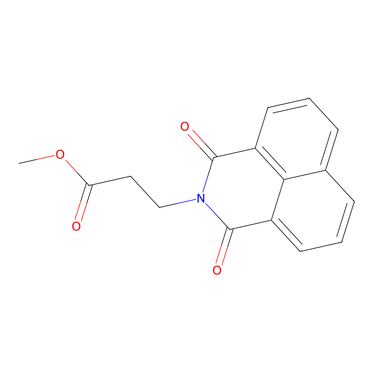 methyl 3-(1,3-dioxo-1H-benzo[de]isoquinolin-2(3H)-yl)propanoate molecular structure, CAS 325693-74-1