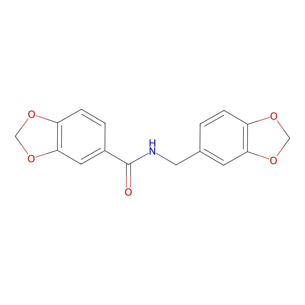 N-(1,3-benzodioxol-5-ylmethyl)-1,3-benzodioxole-5-carboxamide molecular structure, CAS 325694-56-2
