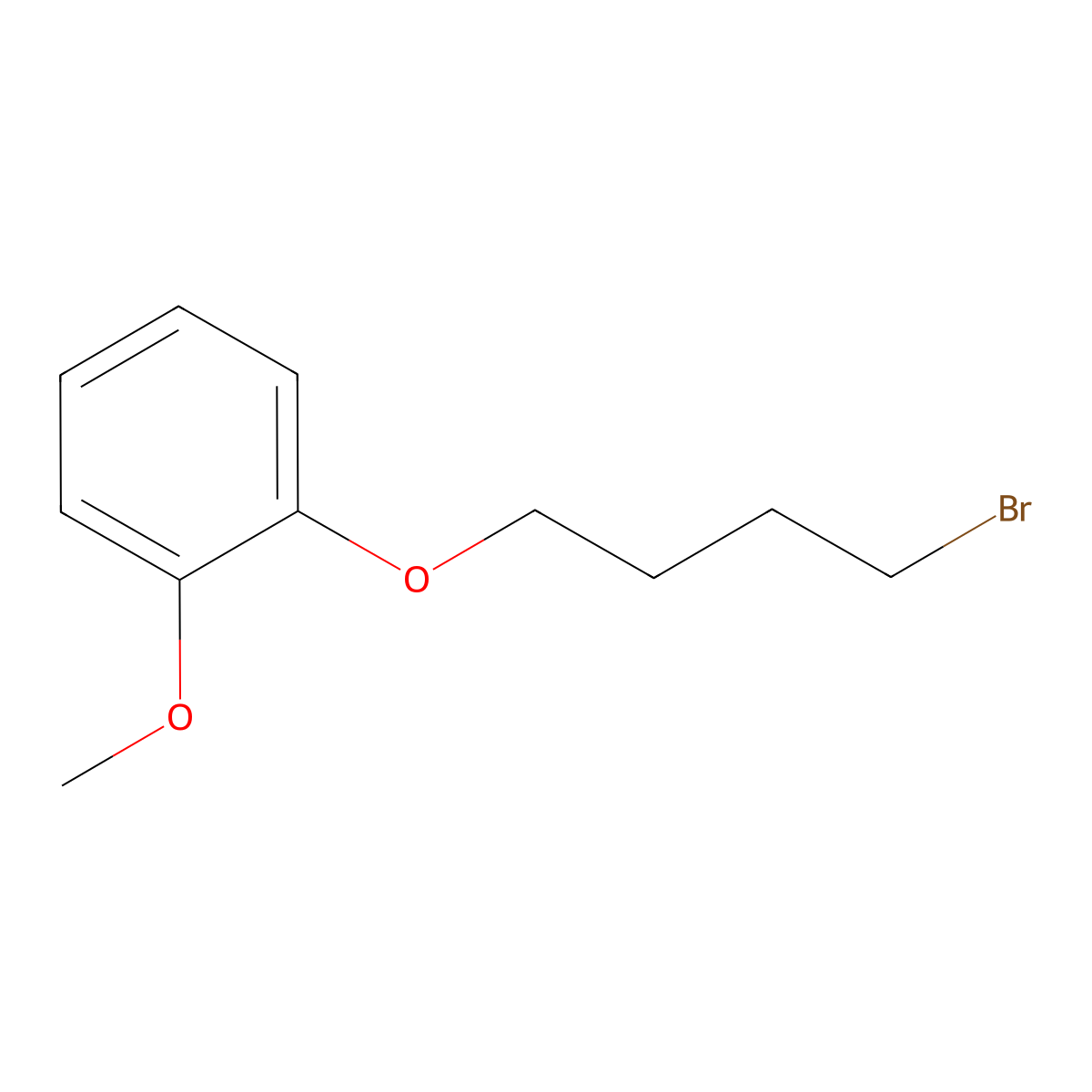 1-(4-Bromobutoxy)-2-methoxybenzene molecular structure, CAS 3257-51-0