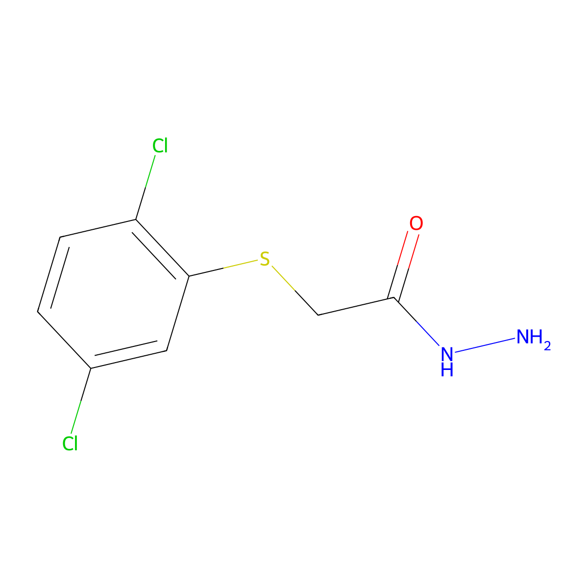 2-[(2,5-Dichlorophenyl)sulfanyl]acetohydrazide molecular structure, CAS 325700-69-4