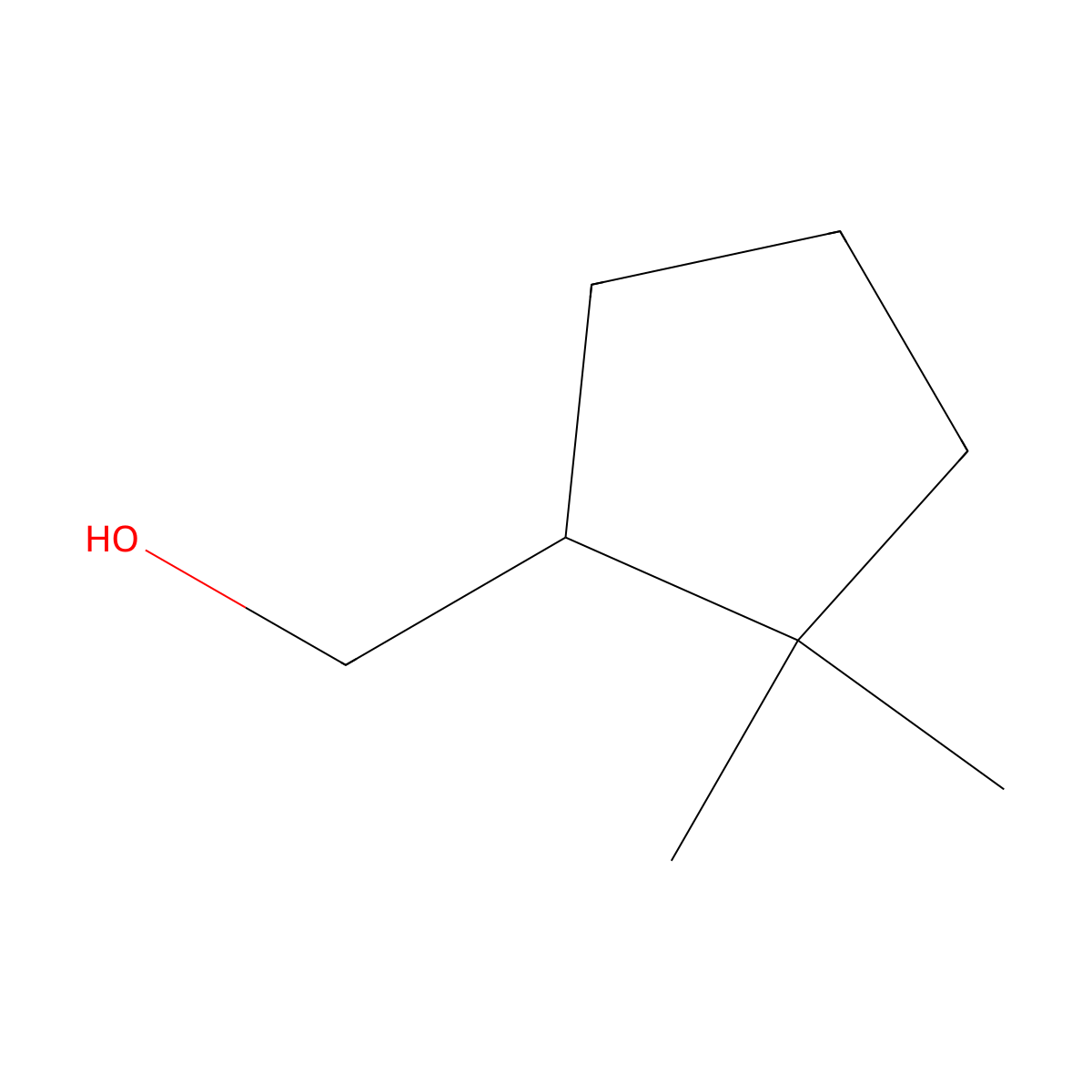 (2,2-Dimethylcyclopentyl)methanol molecular structure, CAS 325705-62-2