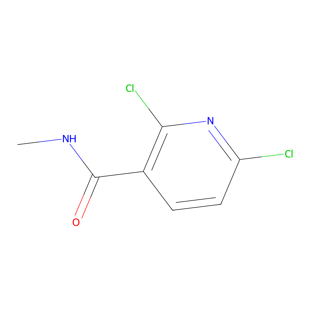 2,6-Dichloro-N-methylnicotinamide molecular structure, CAS 325707-61-7