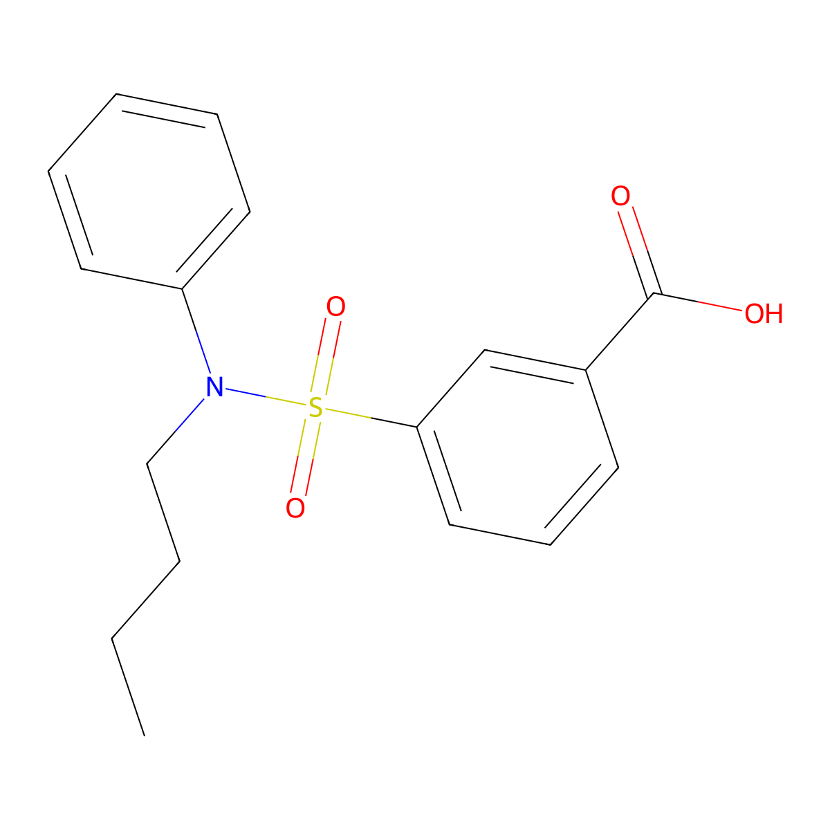 3-[Butyl(phenyl)sulfamoyl]benzoic acid molecular structure, CAS 325721-05-9