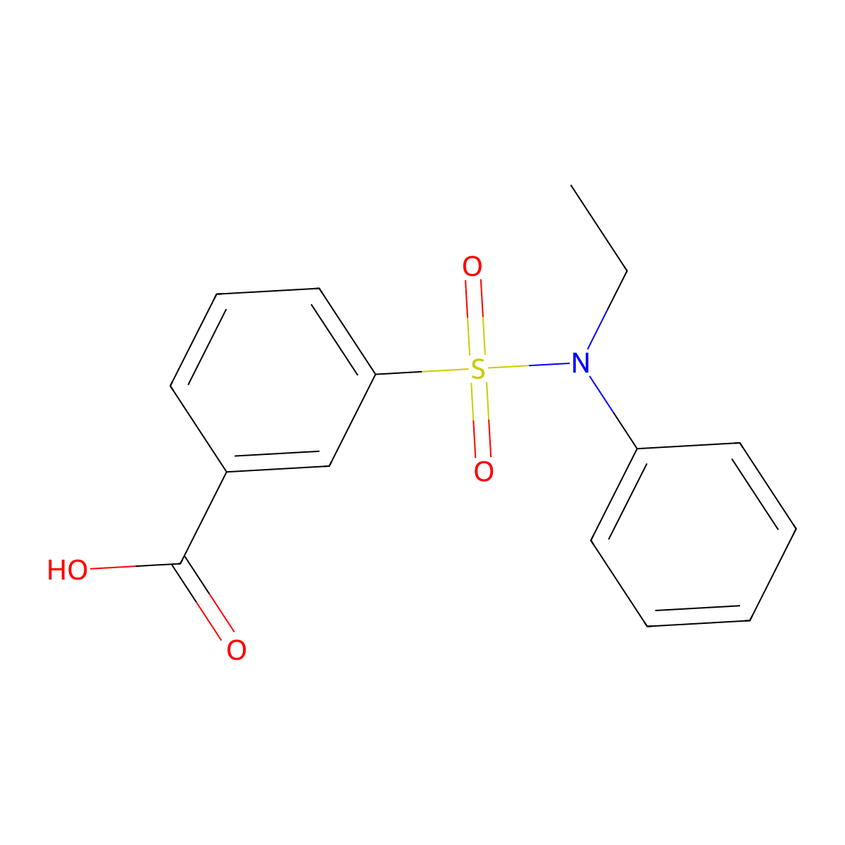 3-(Ethyl(phenyl)sulfamoyl)benzoic acid molecular structure, CAS 325721-87-7