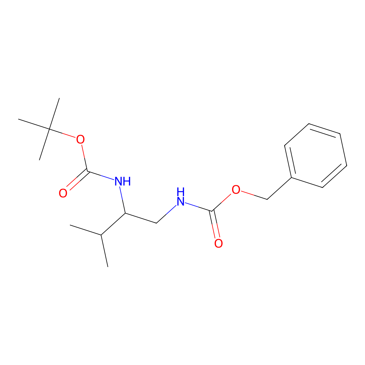 (S)-1-Cbz-Amino-2-Boc-aminoisopentane molecular structure, CAS 325722-26-7