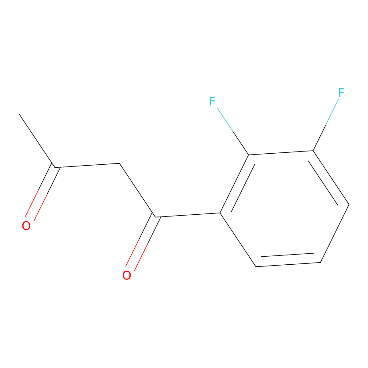1-(2,3-Difluorophenyl)butane-1,3-dione molecular structure, CAS 325722-41-6