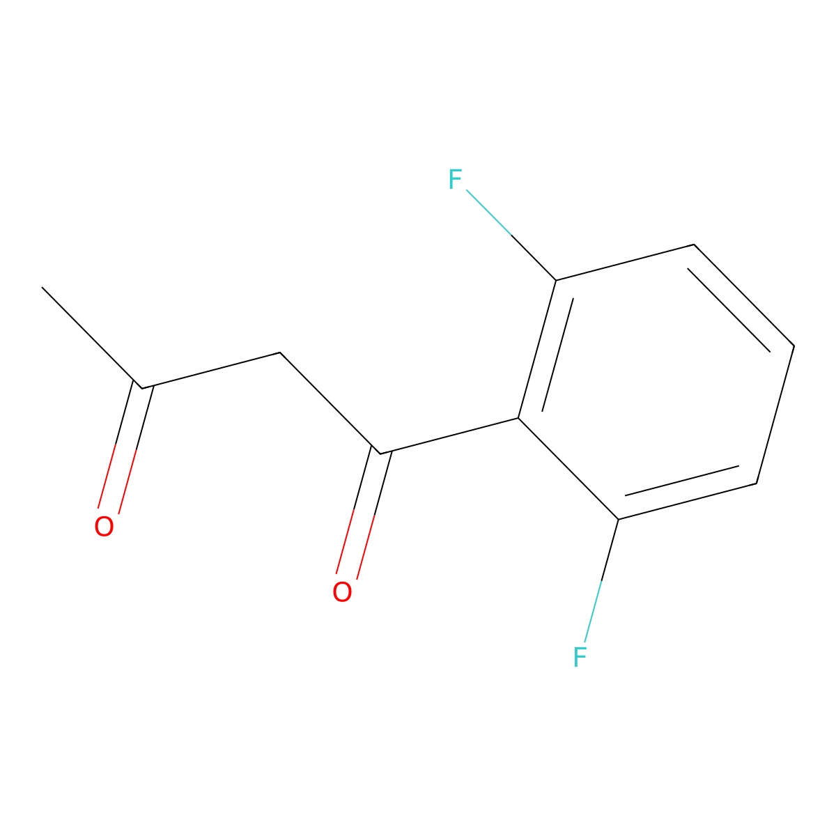 1-(2,6-Difluorophenyl)butane-1,3-dione molecular structure, CAS 325722-43-8