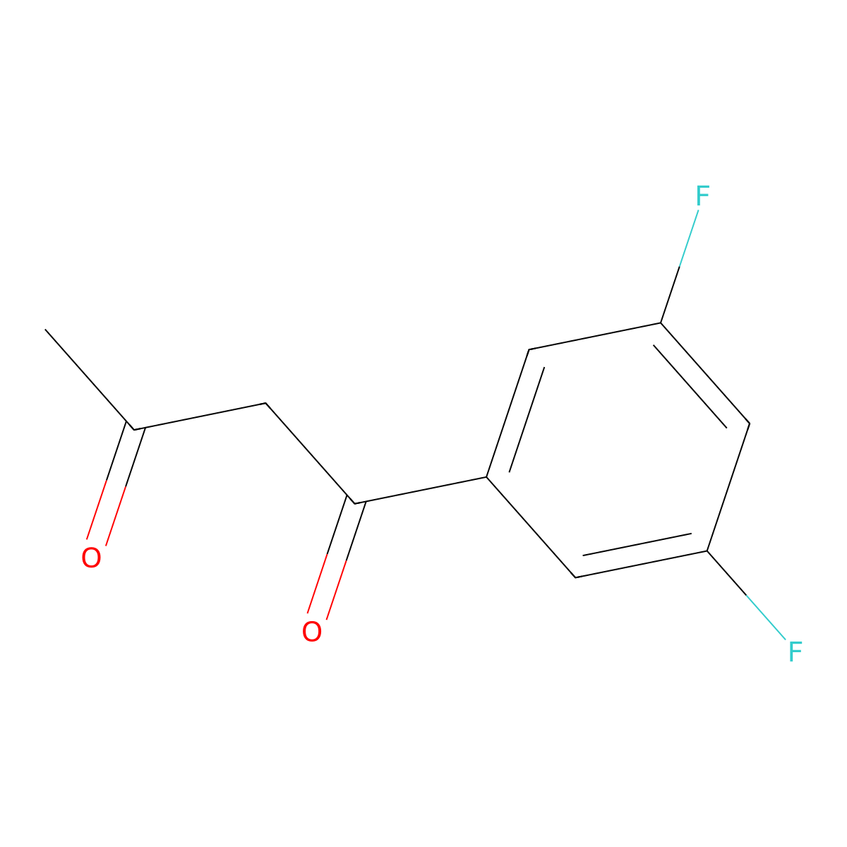 1-(3,5-Difluorophenyl)butane-1,3-dione molecular structure, CAS 325722-45-0