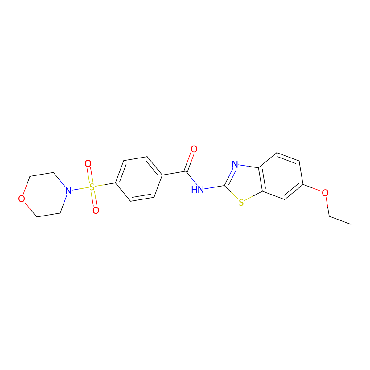 N-(6-ethoxybenzo[d]thiazol-2-yl)-4-(morpholinosulfonyl)benzamide molecular structure, CAS 325724-85-4