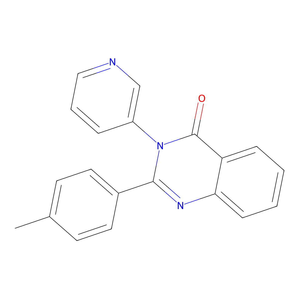 2-(4-Methylphenyl)-3-pyridin-3-ylquinazolin-4-one molecular structure, CAS 325729-41-7