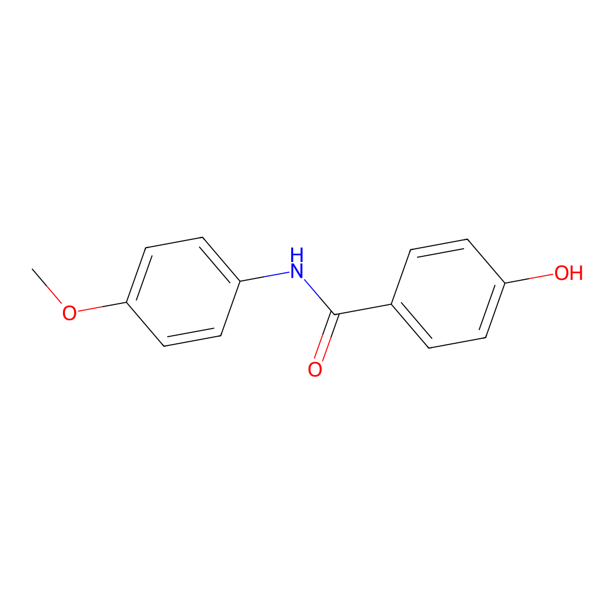 4-hydroxy-N-(4-methoxyphenyl)benzamide molecular structure, CAS 325731-19-9
