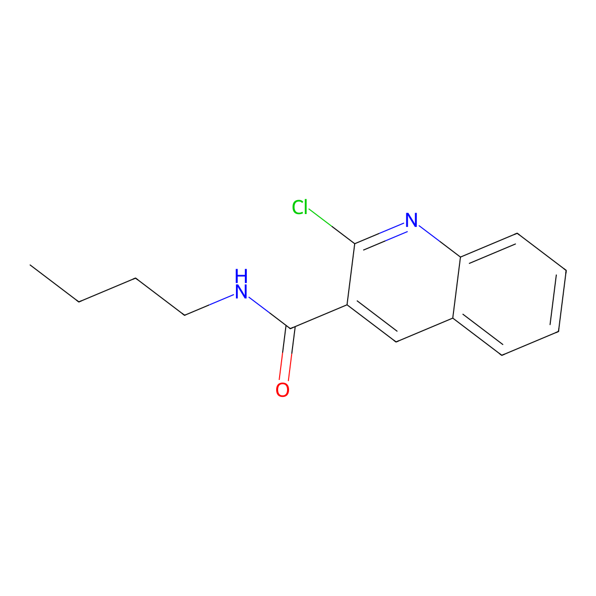 N-butyl-2-chloroquinoline-3-carboxamide molecular structure, CAS 325731-76-8
