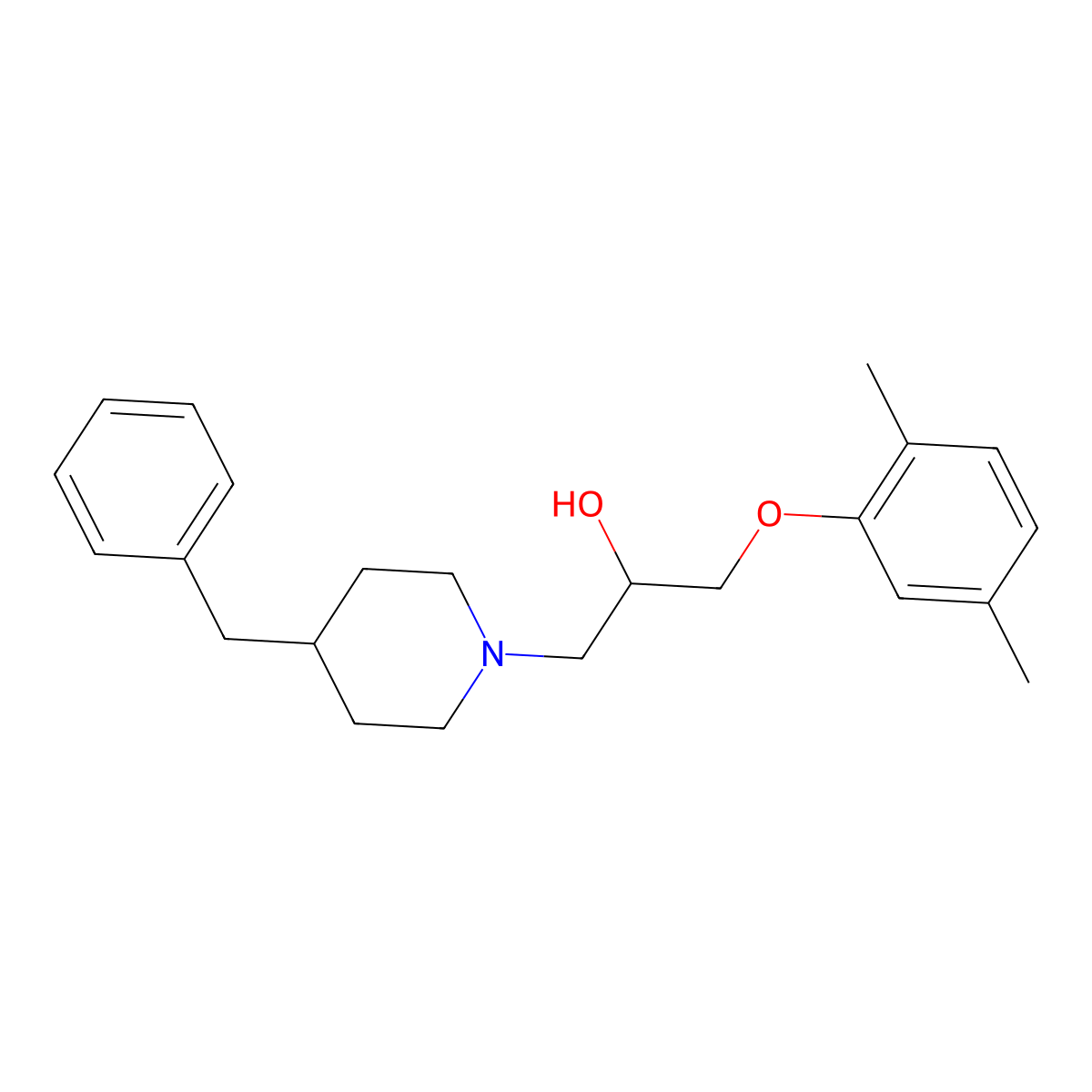 1-(4-Benzylpiperidin-1-yl)-3-(2,5-dimethylphenoxy)propan-2-ol molecular structure, CAS 325737-99-3