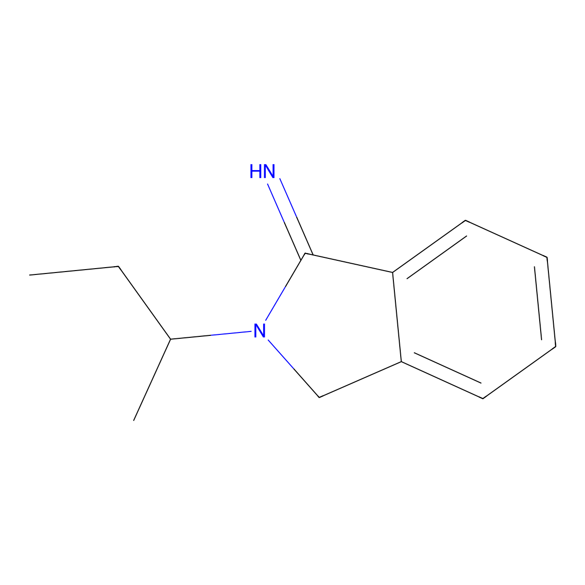 2-Sec-butyl-1-isoindolinimine molecular structure, CAS 325738-68-9