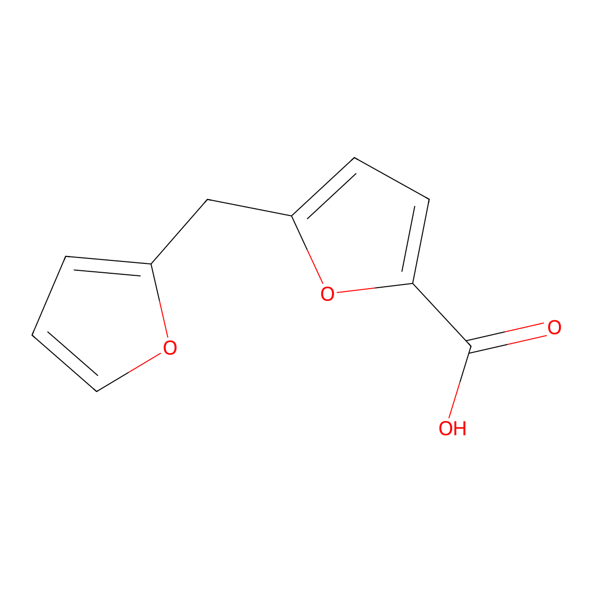 5-(Furan-2-ylmethyl)furan-2-carboxylic acid molecular structure, CAS 325738-79-2