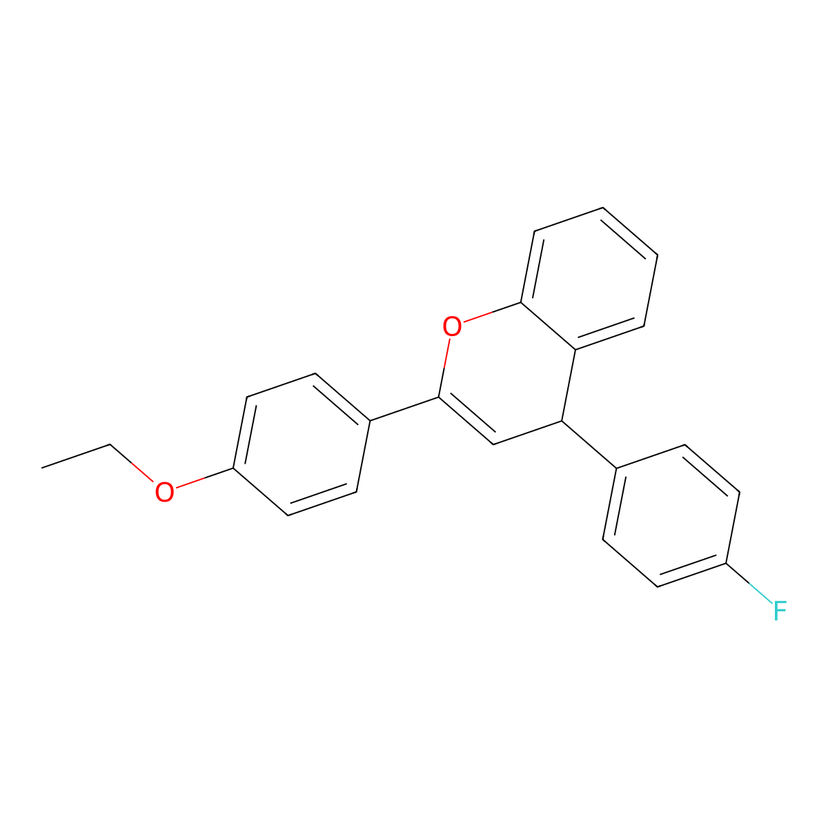 2-(4-ethoxyphenyl)-4-(4-fluorophenyl)-4H-chromene molecular structure, CAS 325739-31-9