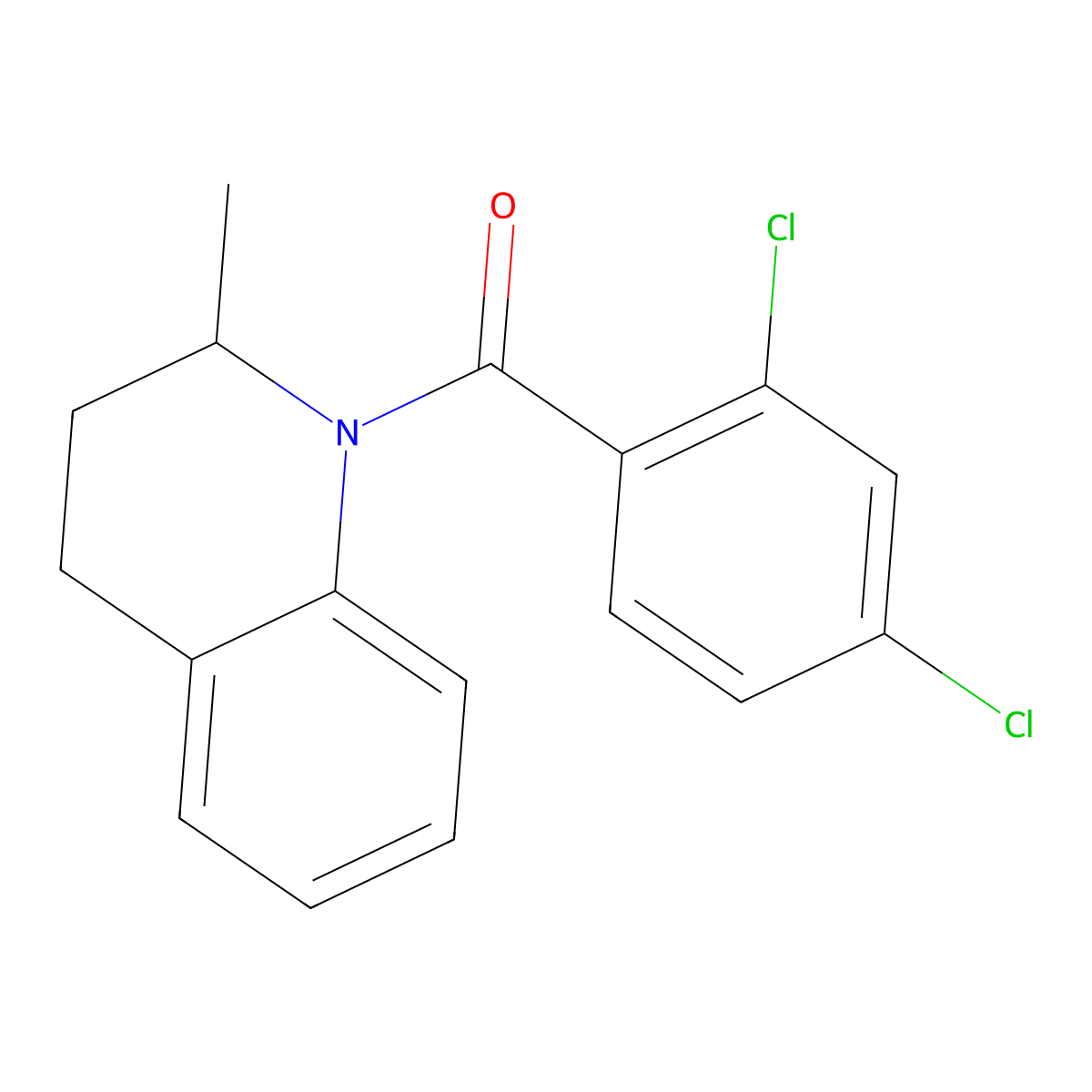 1-(2,4-Dichlorobenzoyl)-2-methyl-1,2,3,4-tetrahydroquinoline molecular structure, CAS 325739-39-7