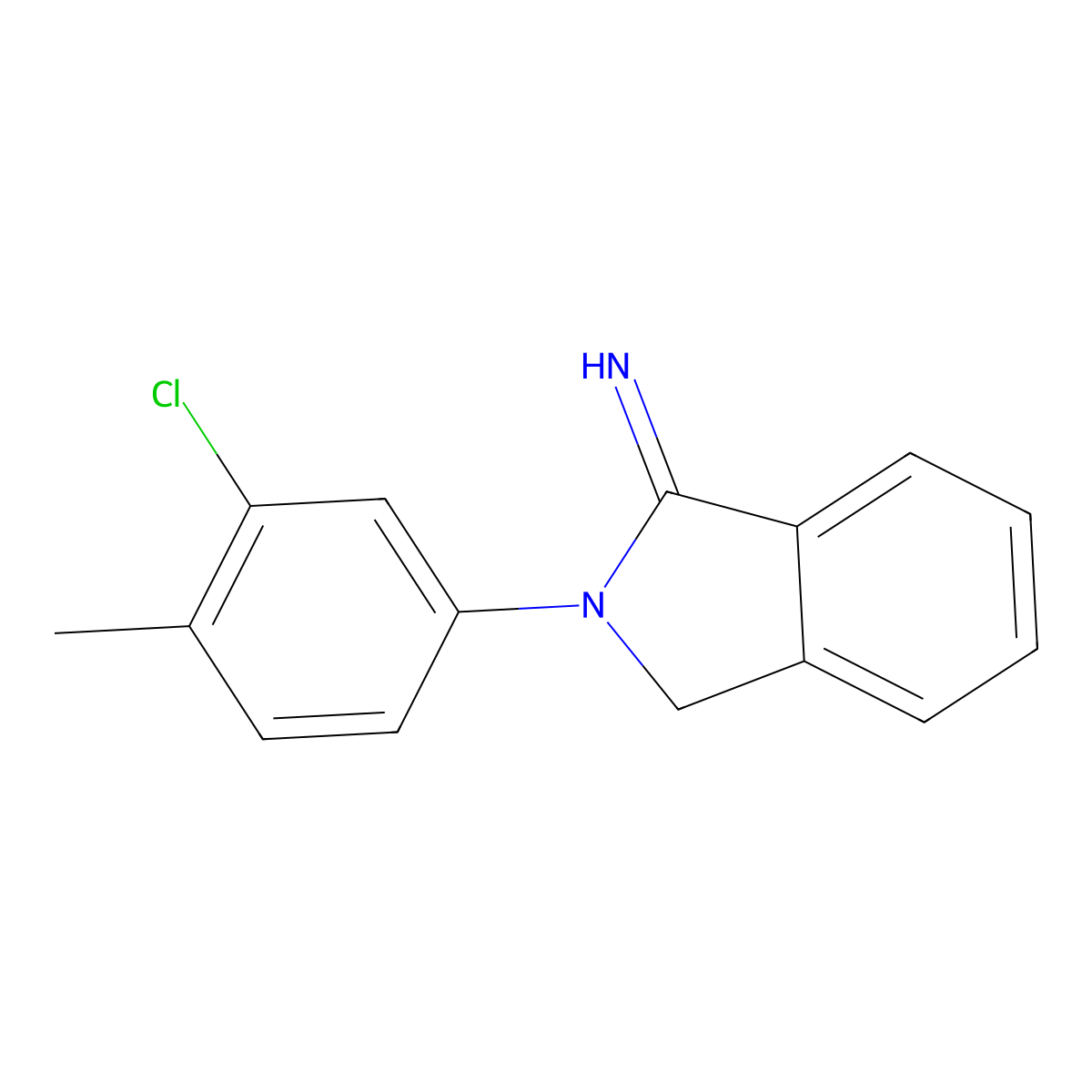 2-(3-chloro-4-methylphenyl)-2,3-dihydro-1H-isoindol-1-imine molecular structure, CAS 325741-03-5