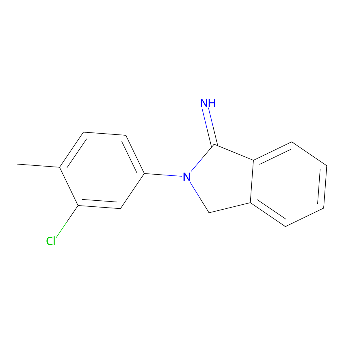 2-(3-chloro-4-methylphenyl)-2,3-dihydro-1H-isoindol-1-imine molecular structure, CAS 325741-03-5