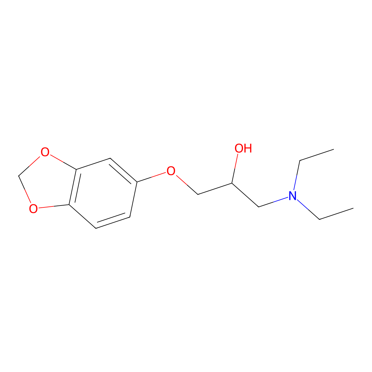 1-(1,3-Benzodioxol-5-yloxy)-3-(diethylamino)propan-2-ol molecular structure, CAS 325742-22-1