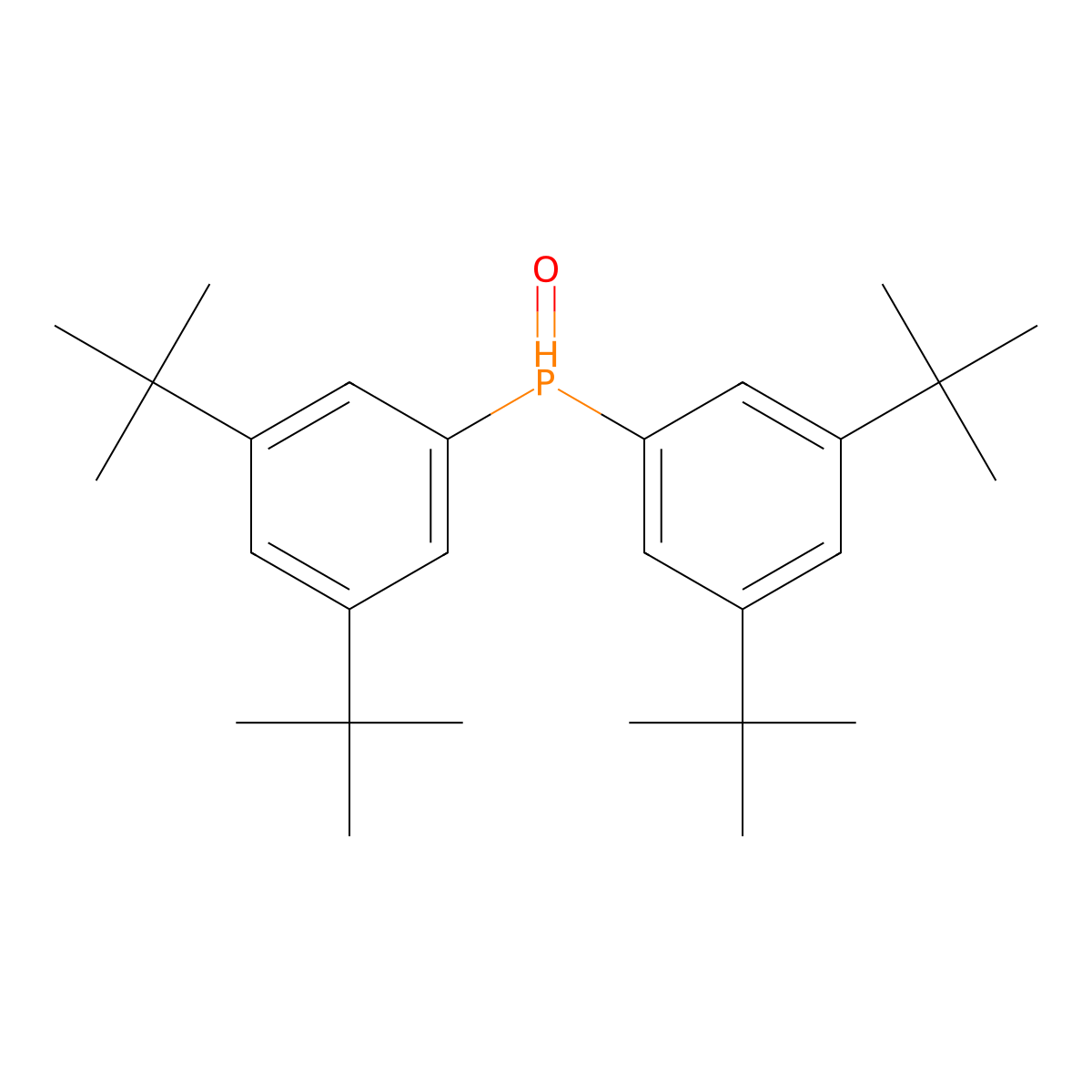Bis(3,5-di-tert-butylphenyl)phosphine oxide molecular structure, CAS 325773-65-7